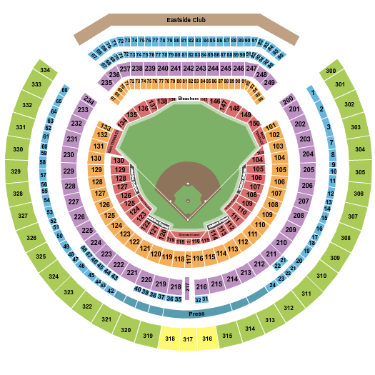 Oakland Coliseum Oakland Athletics Seating Chart